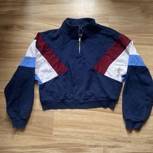 DIVIDED Quarter-Zip Cropped Size M